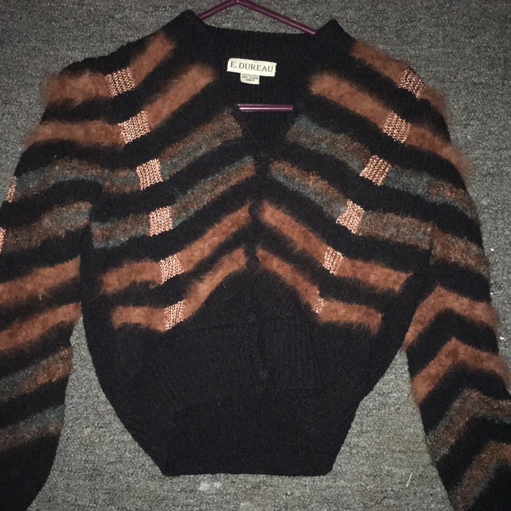 Glittery Striped Sweater